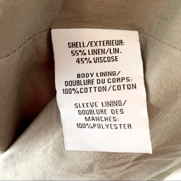 NEW BAGATELLE LINEN Blend Green Plus Size Jacket 2X - Picture 6 of 7